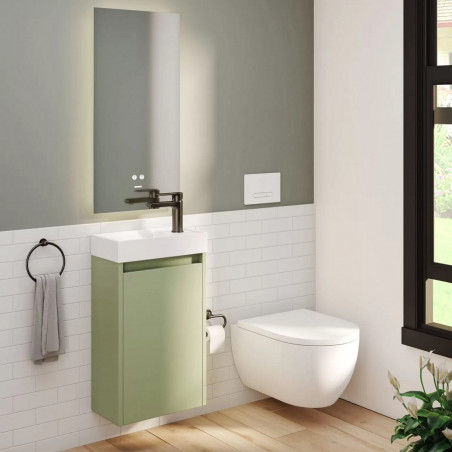 vanitory colgante 40 cm Paz Lemo con mesada Buona