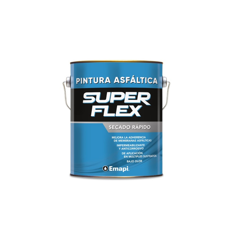 pintura asfaltica 1 lt superflex emapi