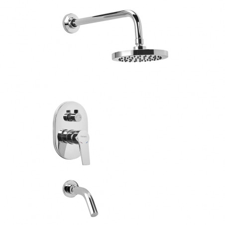 Griferia monocomando embutir para ducha Mora Peirano