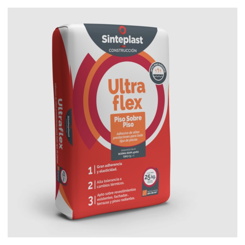 Pegamento ultraflex 25 kg Sinteplast