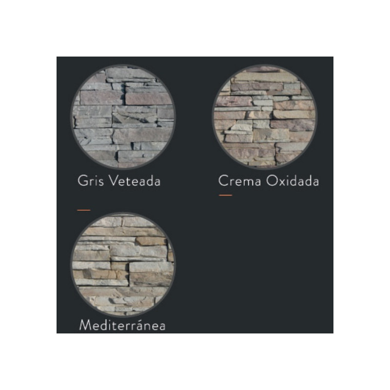 caja revestimiento Andes gris veteado EcoStone