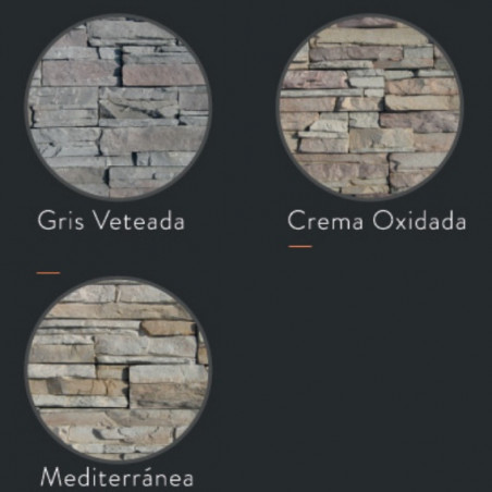 caja revestimiento Andes gris veteado EcoStone