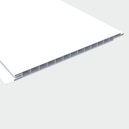 Varilla cielorraso PVC blanco 20 cm x 4 mts