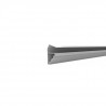 Perfil moldura blanco 10 mm x 3 mts