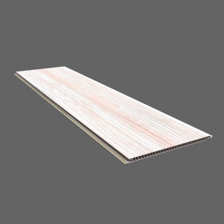 Varilla cielorraso PVC fresno almendro 20 cm x 6 mts