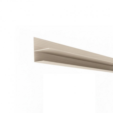Perfil de borde fresno 10mm x 3 mts
