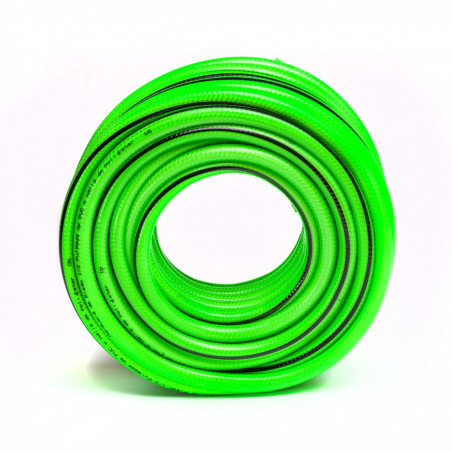 Rollo 25mts manguera para riego 1" PVC Mallado Kushiro