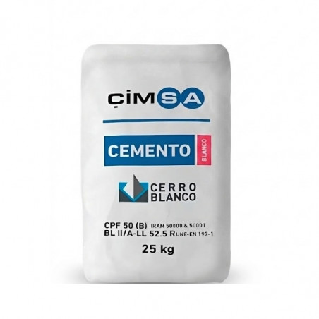 bolsa cemento blanco 25 kg Cimsa
