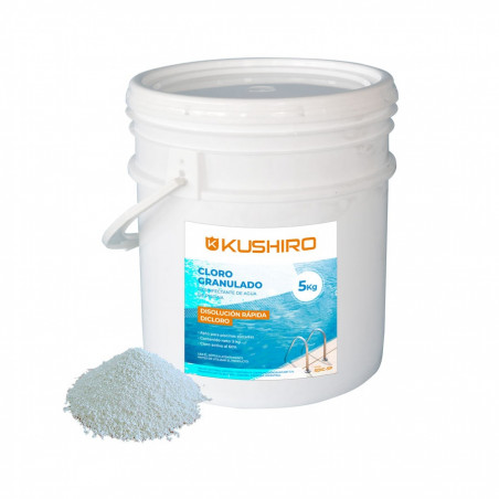Balde 5kg Cloro granulado dicloro Kushiro