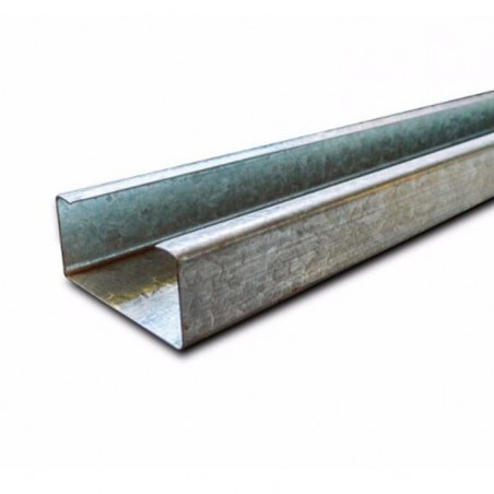 Perfil C electrozincado 100 x 40mm espesor 2mm 12 mts