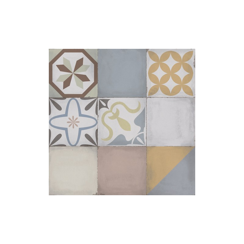 Caja ceramica Mosaico Vecchio 46x46cm 1ra calidad Allpa