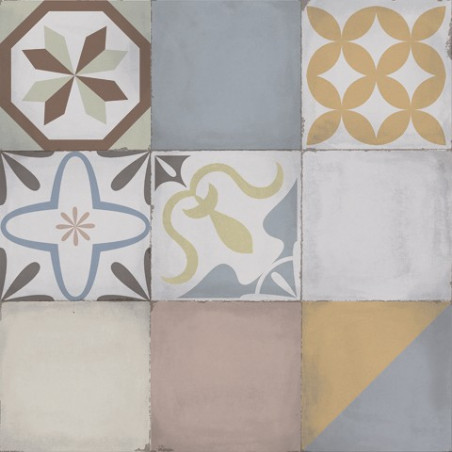 Caja ceramica Mosaico Vecchio 46x46cm 1ra calidad Allpa