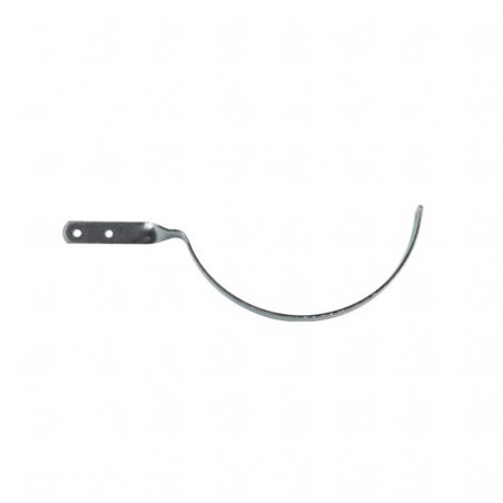 Grampa para canaleta media caña 15 cm con pata