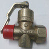 llave de gas con porta candado 3/4" macho hembra