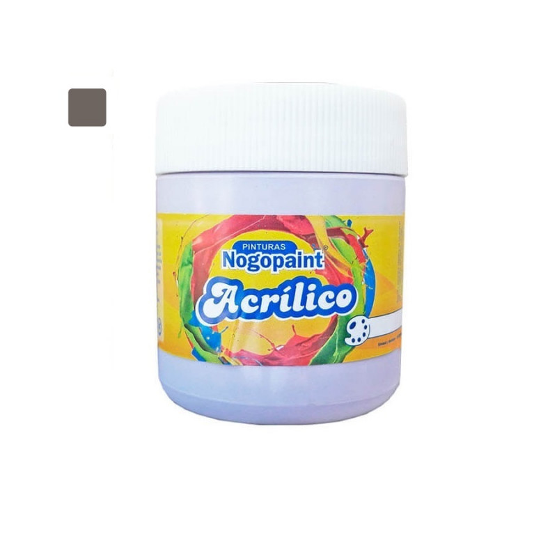 Acrilico artistico 200cc cacao Nogopaint