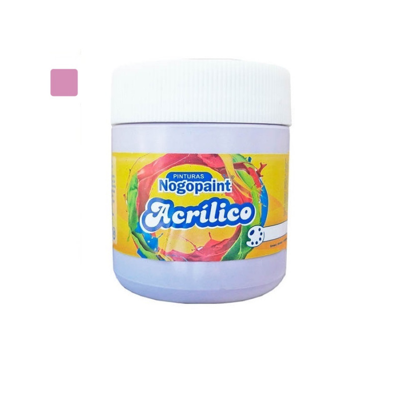 Acrilico artistico 200cc rosa perlado Nogopaint