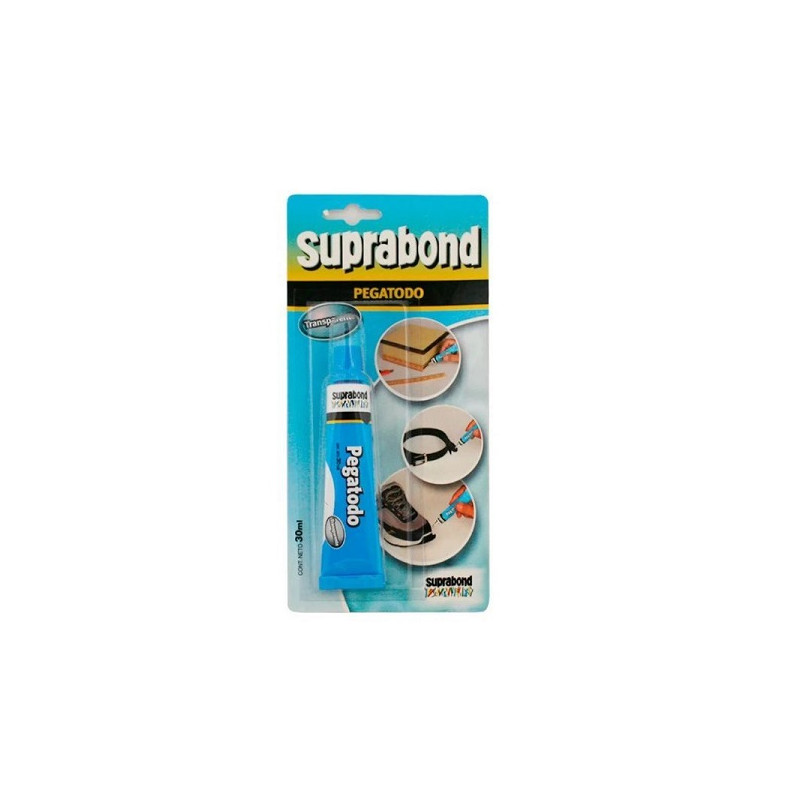 Adhesivo pegatodo transparente 30cc Suprabond