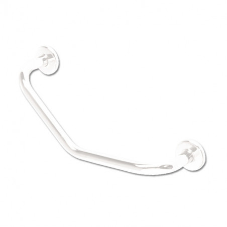 Agarradera curva 135º 45cm blanco D'Accord