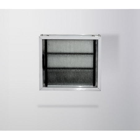 Aireador 40 x 26 cm aluminio blanco con reja