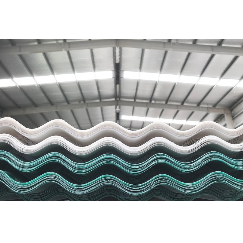 Chapa plastica sinusoidal verde 1.10 x 4 mts