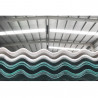Chapa plastica sinusoidal verde 1.10 x 4 mts