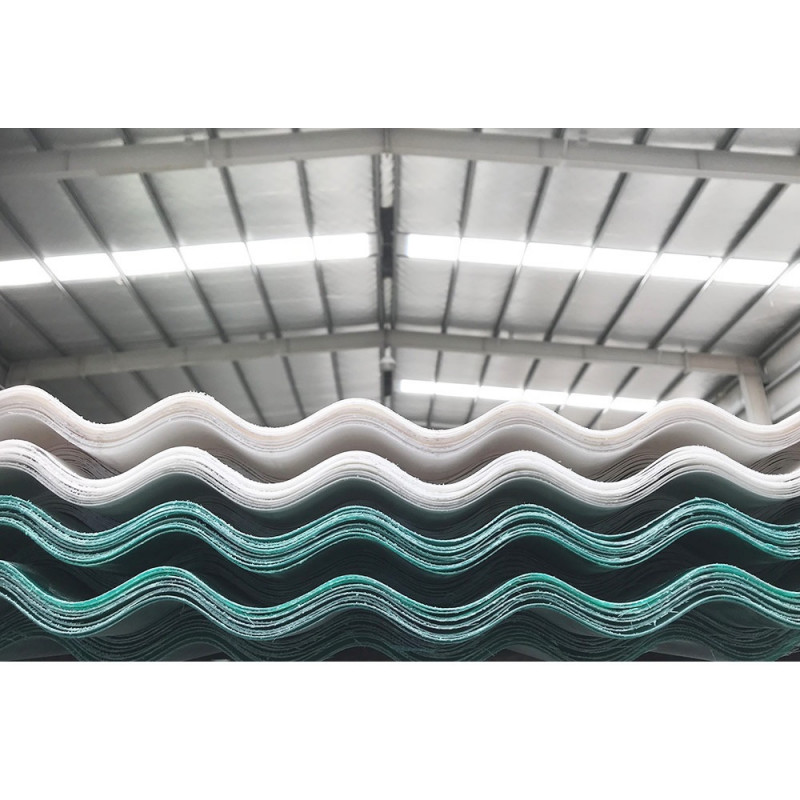 Chapa plastica sinusoidal verde 1.10 x 5 mts