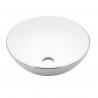 Bacha platina 280 x 120 mm blanco y plata satinado