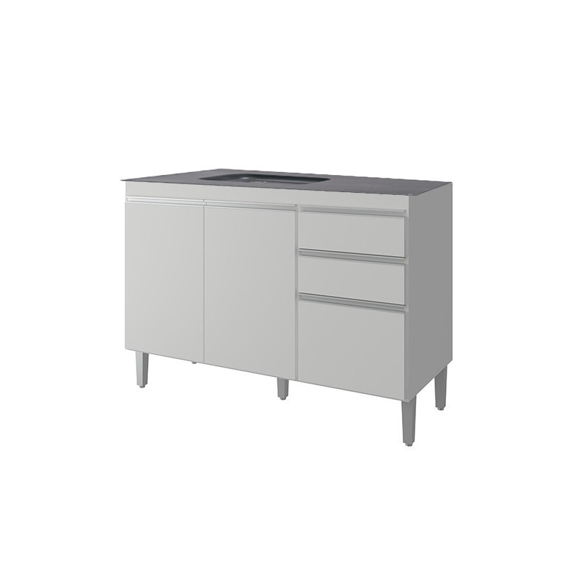Bajo mesada 120 cm blanco Durafort