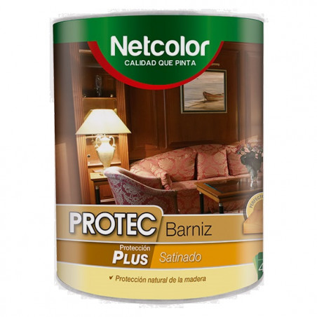 Barniz Protec satinado 1 lt Netcolor