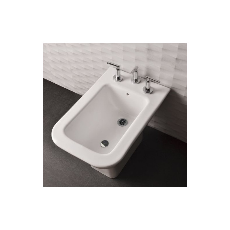 Bidet 3 agujeros Milena blanco Ferrum
