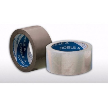 Cinta embalar marron 48mm rollo 50mts Doble A