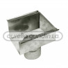 Boqueta izquierda chapa para canaleta rectangular