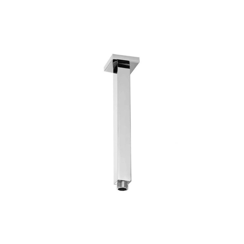 Brazo de ducha vertical rectangular 20 cm cromado Mozart