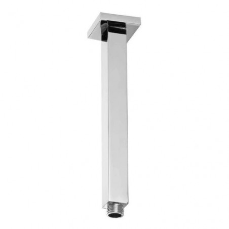 Brazo de ducha vertical rectangular 20 cm cromado Mozart